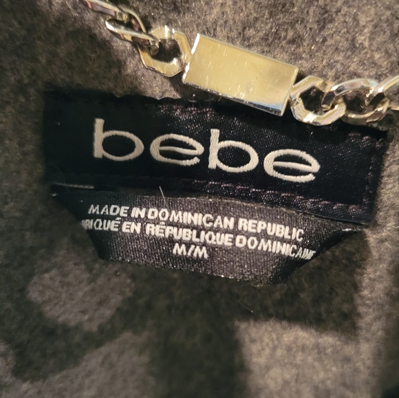 Bebe Military Style Wool Blend Jacket - Picture 12 of 14